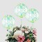 2 Clear Green 20" Round PVC Balloons Vine Design Wedding Decorations Supplies